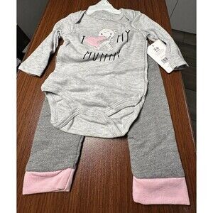 New Bon Bebe 2pc Halloween “I 💗My Mummy” bodysuit and pants set. Size3-6 mths